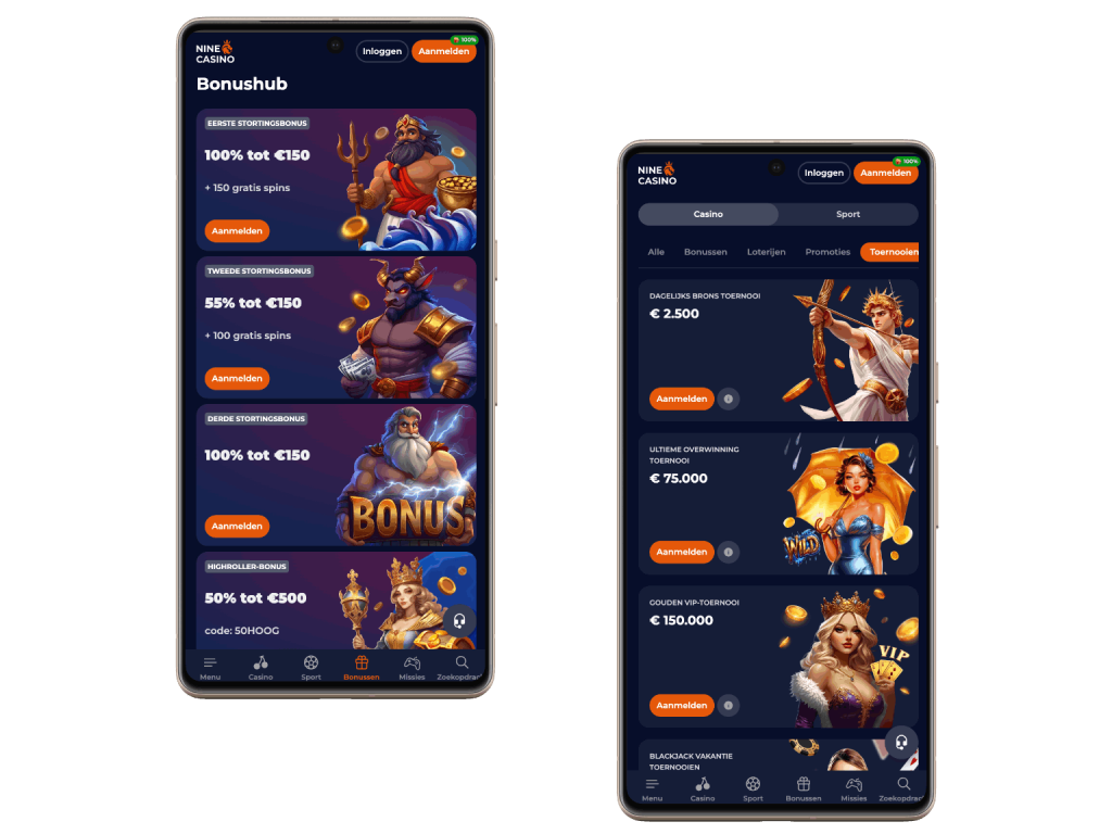 nine casino app download